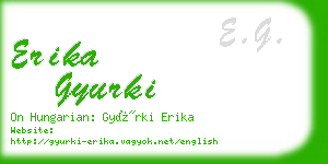 erika gyurki business card